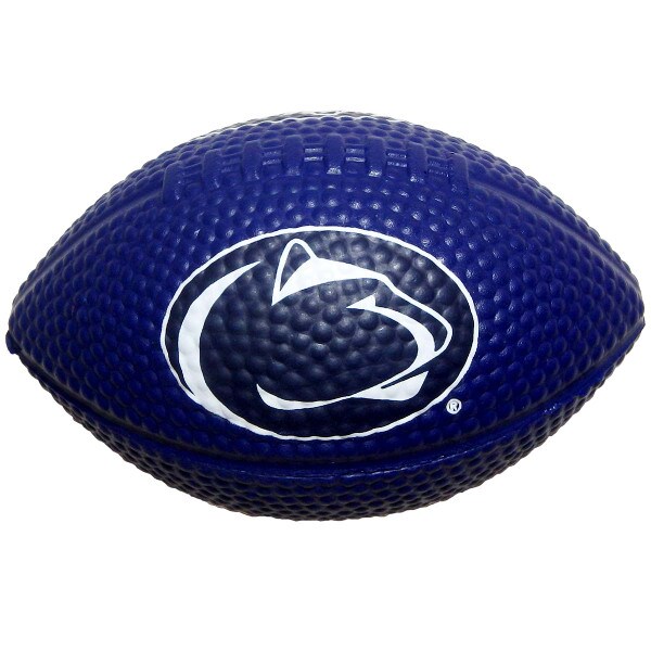 navy stress ball football with athletic logo image